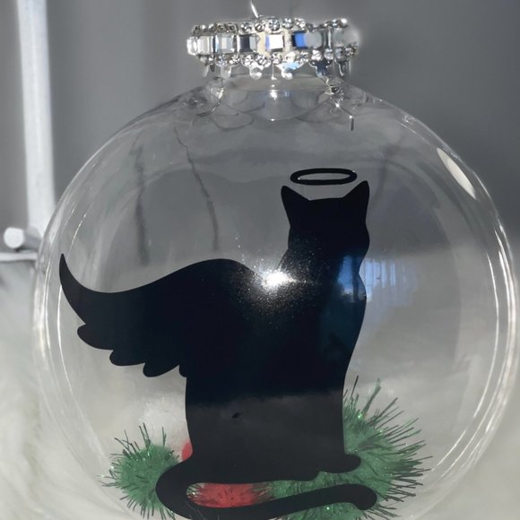 Memorial Kitty Cat Ornament, Keepsake Kitten Gift, Handmade Custom/Personalized - Picture 3 of 10